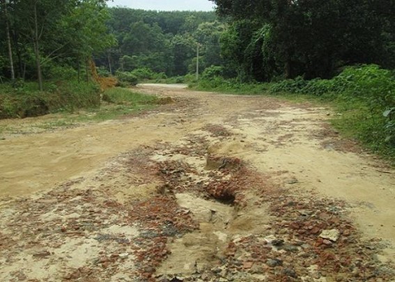 Deplorable condition of road makes life miserable   